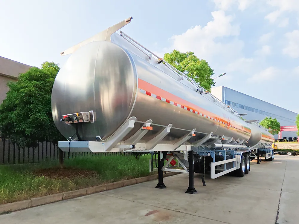 2 Axle Aluminum Alloy Tanker Semi Trailer
