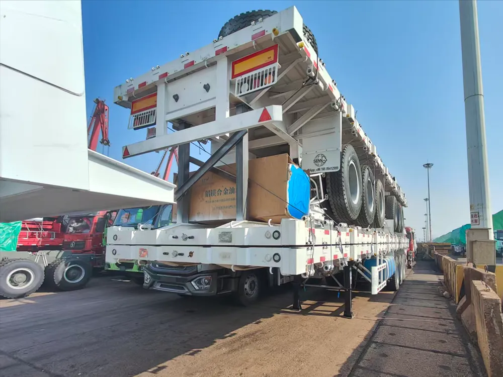 El remolque de plataforma de tres ejes se enviará a Zambia
