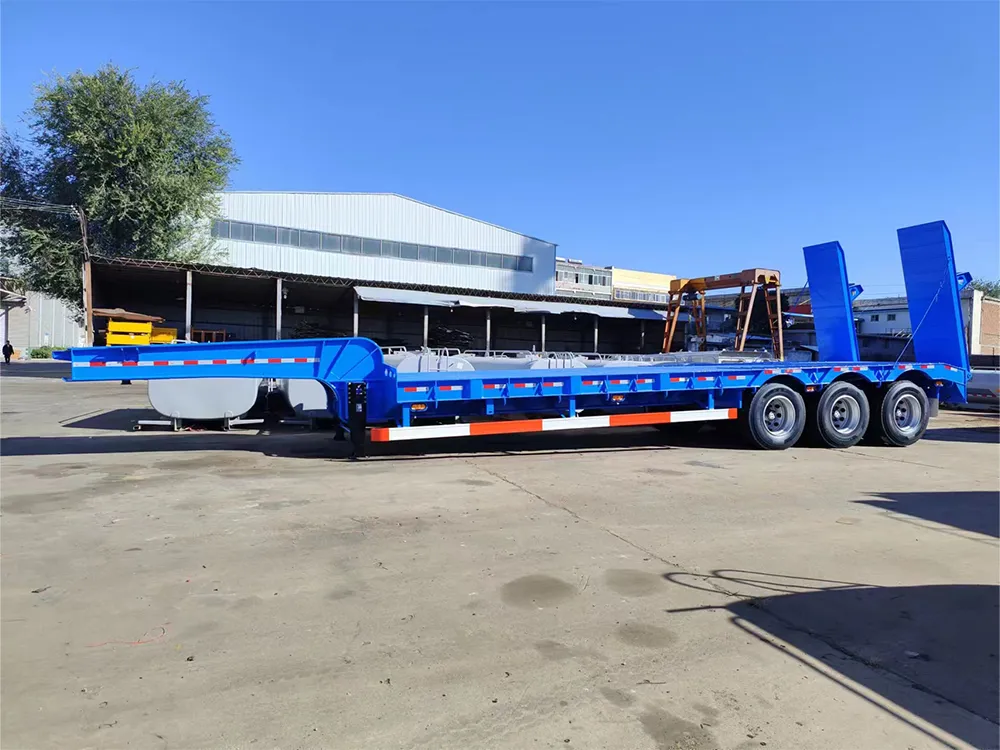 3 Axle-Blue - Lowbed Semi-trailer-1