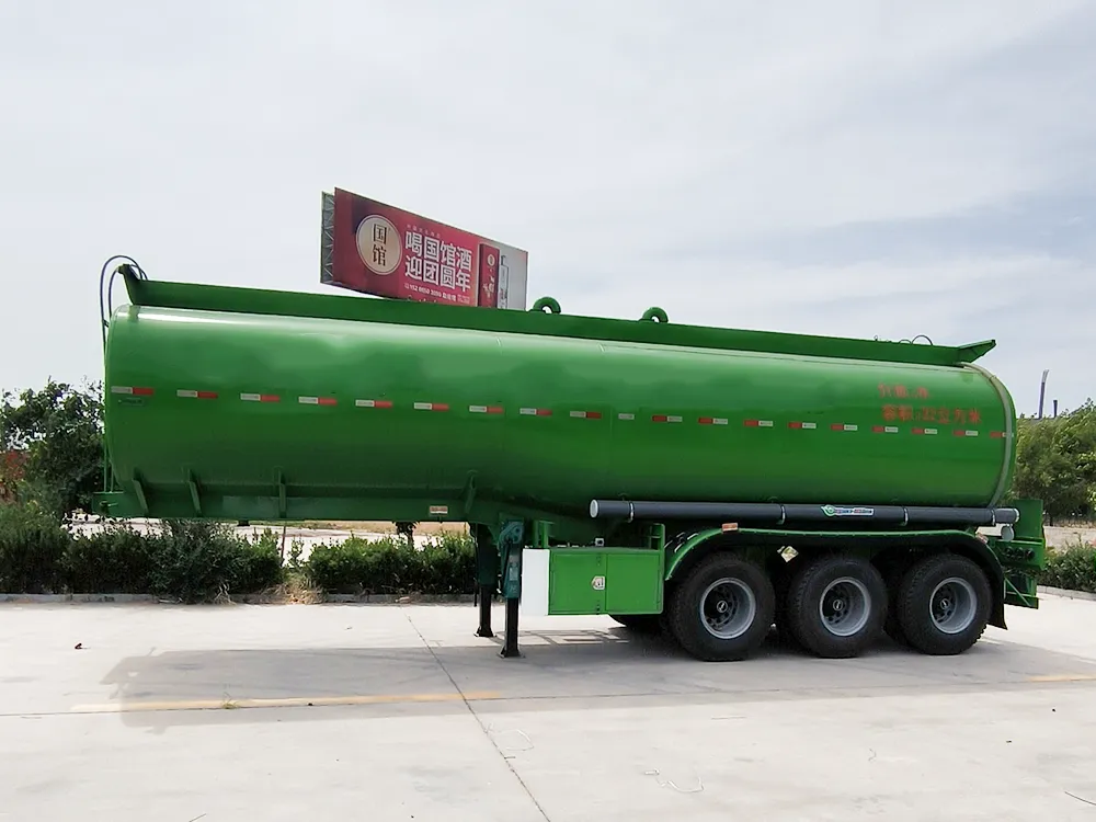 Bueno 3 Eje Verde Tanque de Petróleo Semirremolque para la Venta 