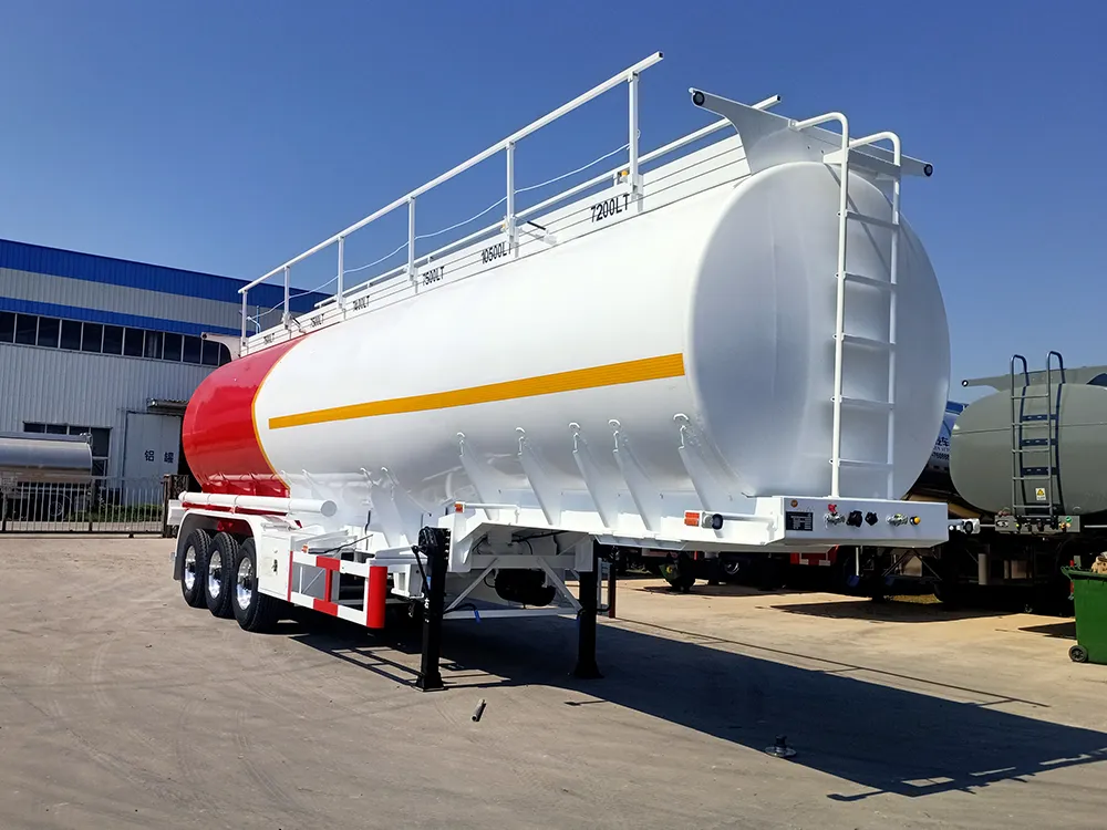 3 Axle-White - Aluminum Alloy Tank - Oil Tank-2