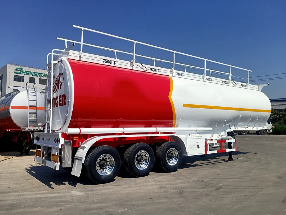 3 Axle-White - Aluminum Alloy Tank - Oil Tank-3