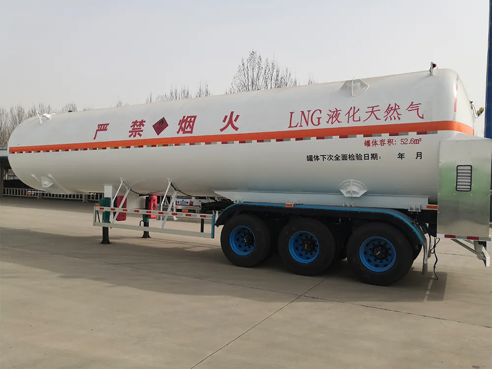 3 Axle-White - Liquefied Natural Gas (LNG) - Tank Semi-Trailer-1