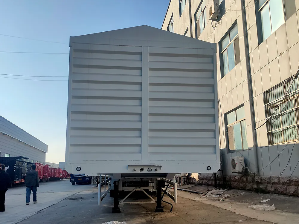 4 Axle white box type semi trailer 5 1
