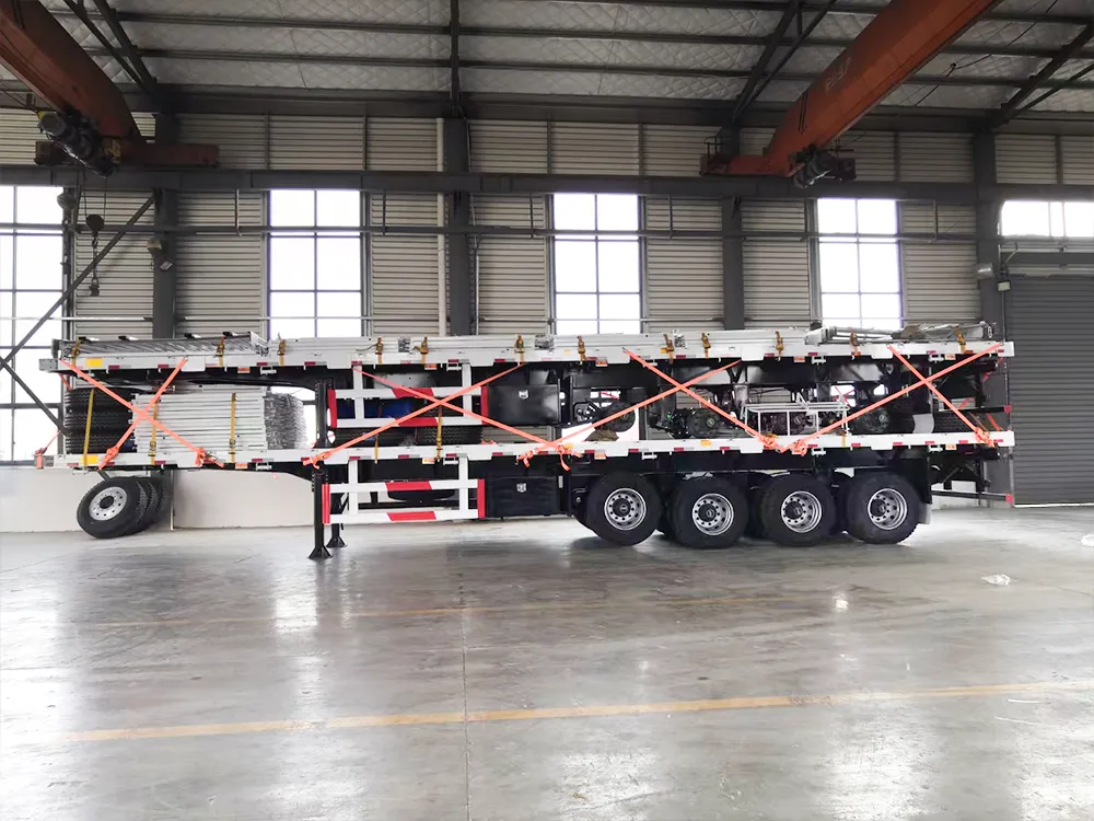 40ft 4 Axle Flatbed Semi Trailer