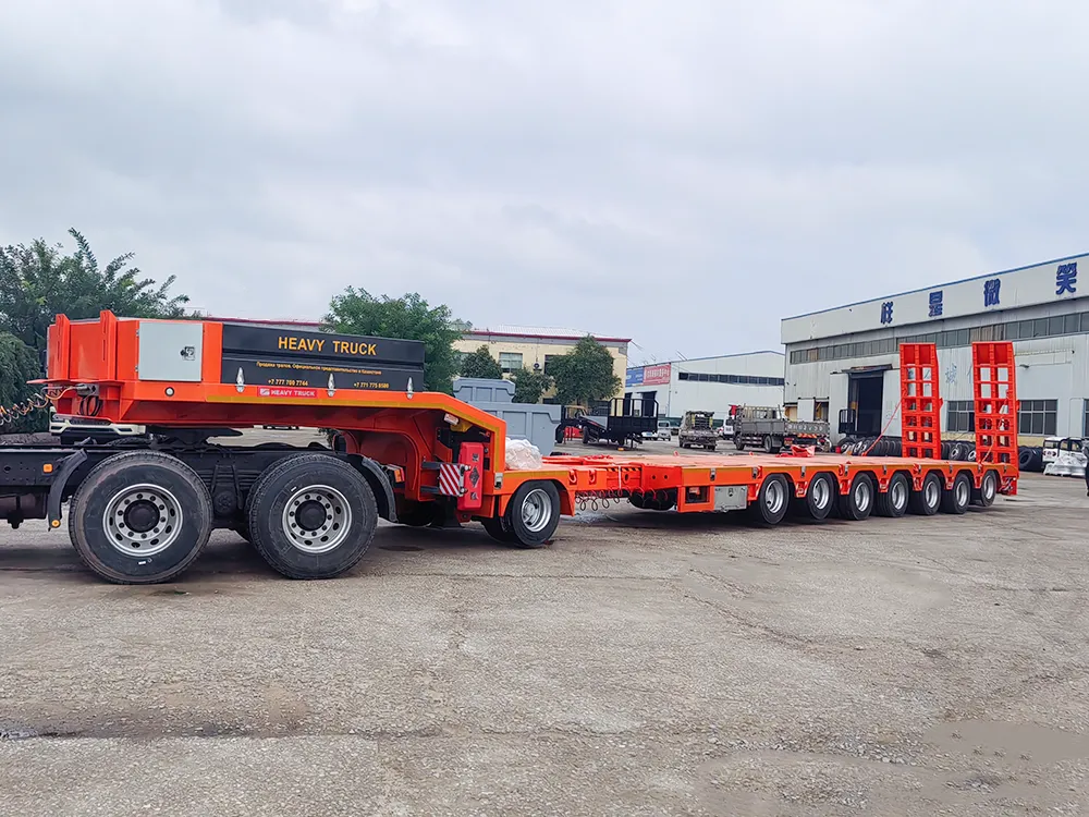 Orange 7 Axle Lowbed Semi trailer-1
