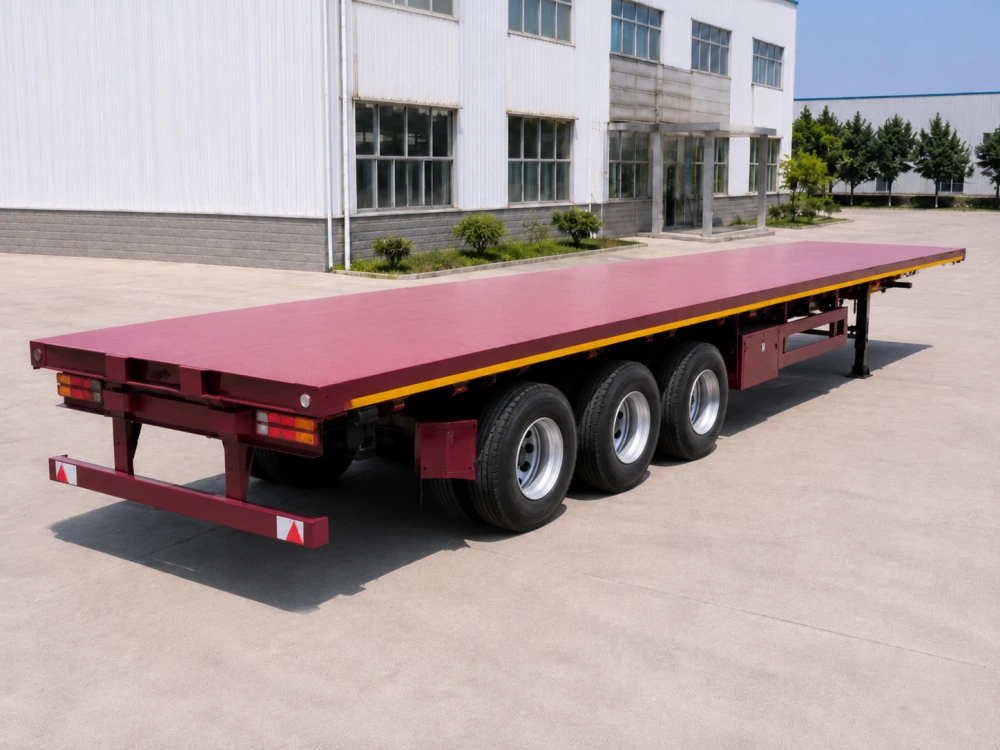 3 Axle Flatbed Semi trailer