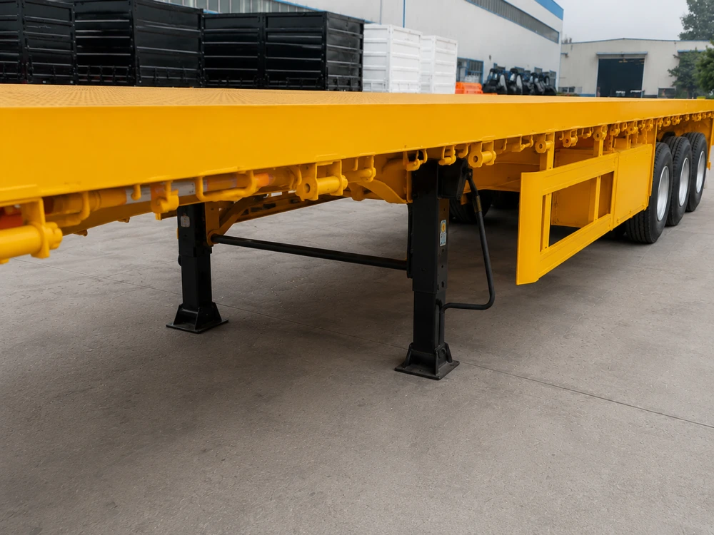 3 Axle 40ft Flatbed Semi Trailer