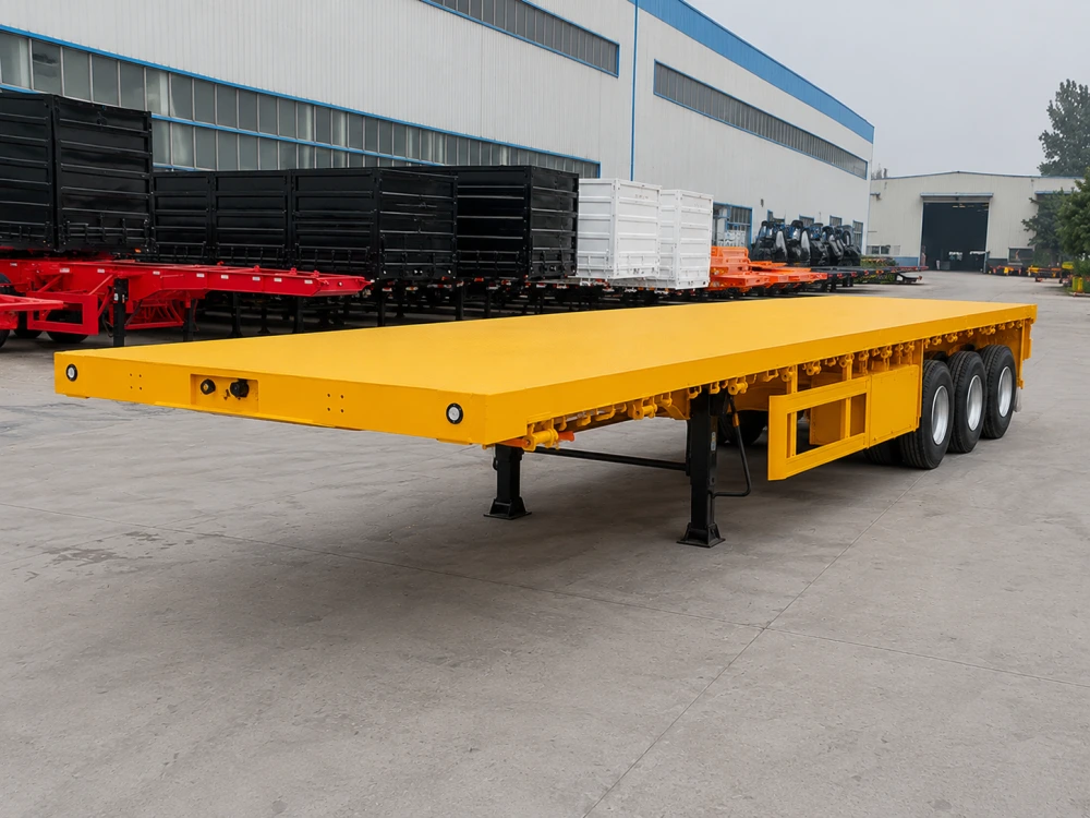 3 Axle 40ft Flatbed Semi Trailer
