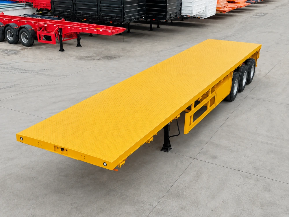 3 Axle 40ft Flatbed Semi Trailer