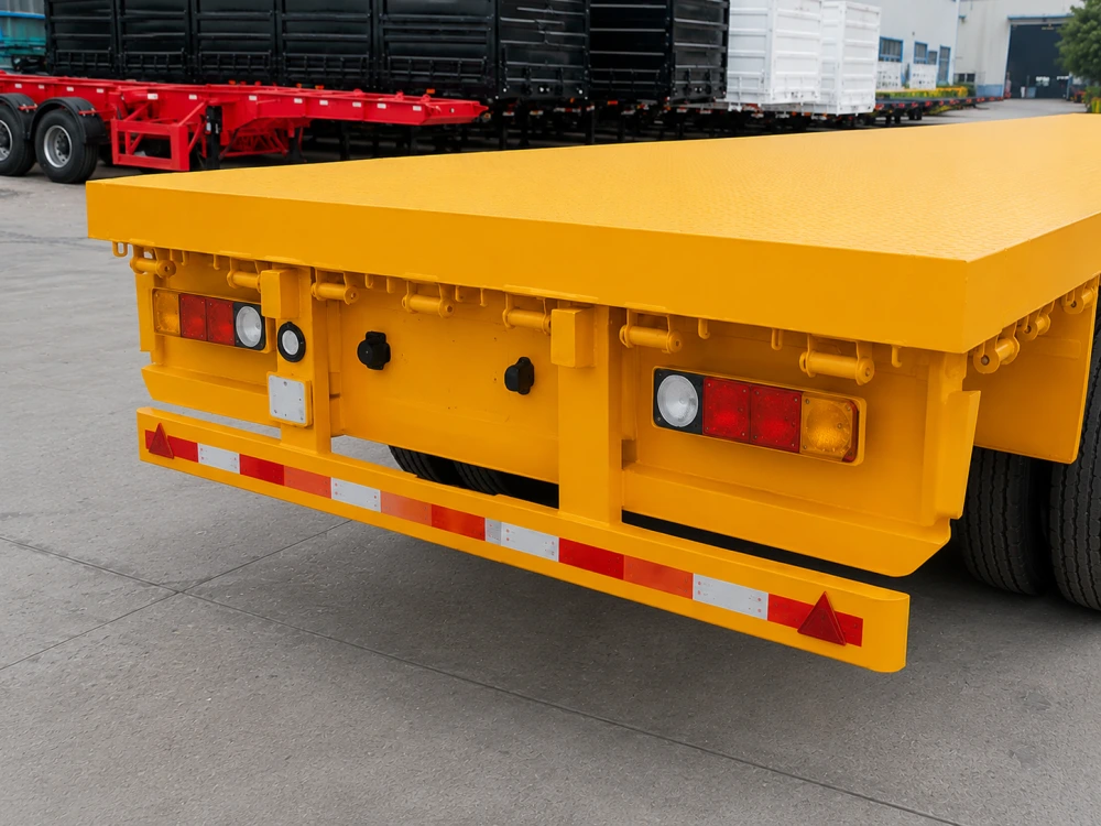 3 Axle 40ft Flatbed Semi Trailer