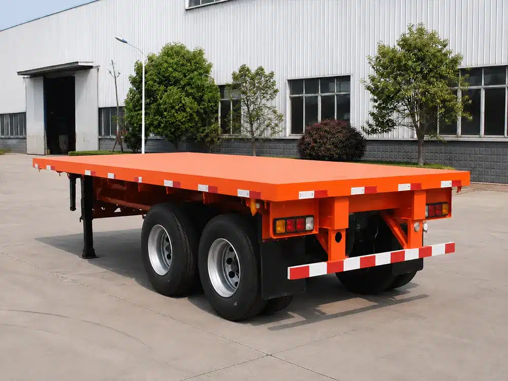 2 Axle Flatbed Semi Trailer