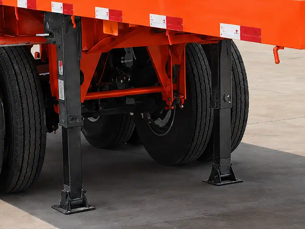 2 Axle Flatbed Semi Trailer