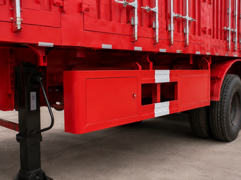 3 Axle-Red - Side Tipping Dump Semi-trailer-4