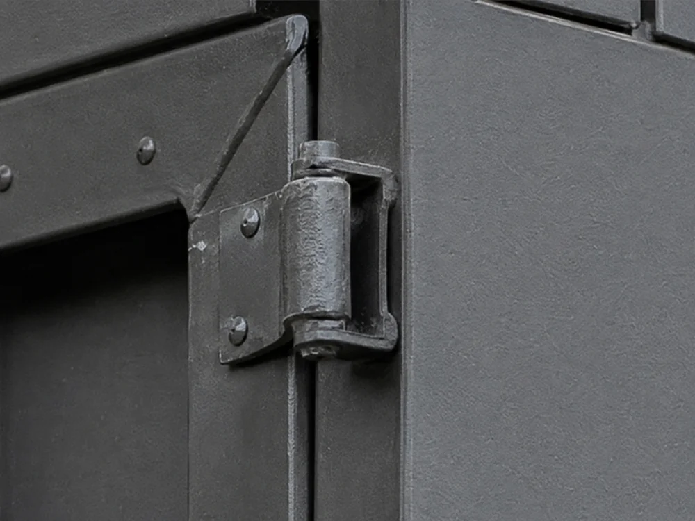 Semi-remorque à benne basculante latérale noire à 3 essieux 5 1