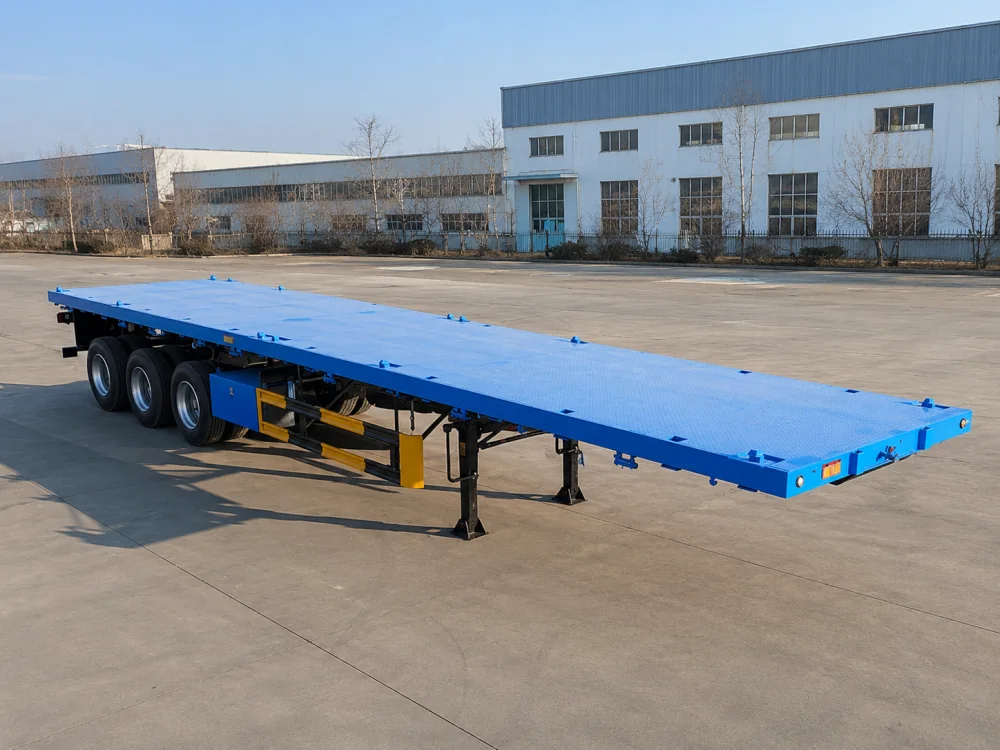 3‑Axle Flatbed Semi‑Trailer