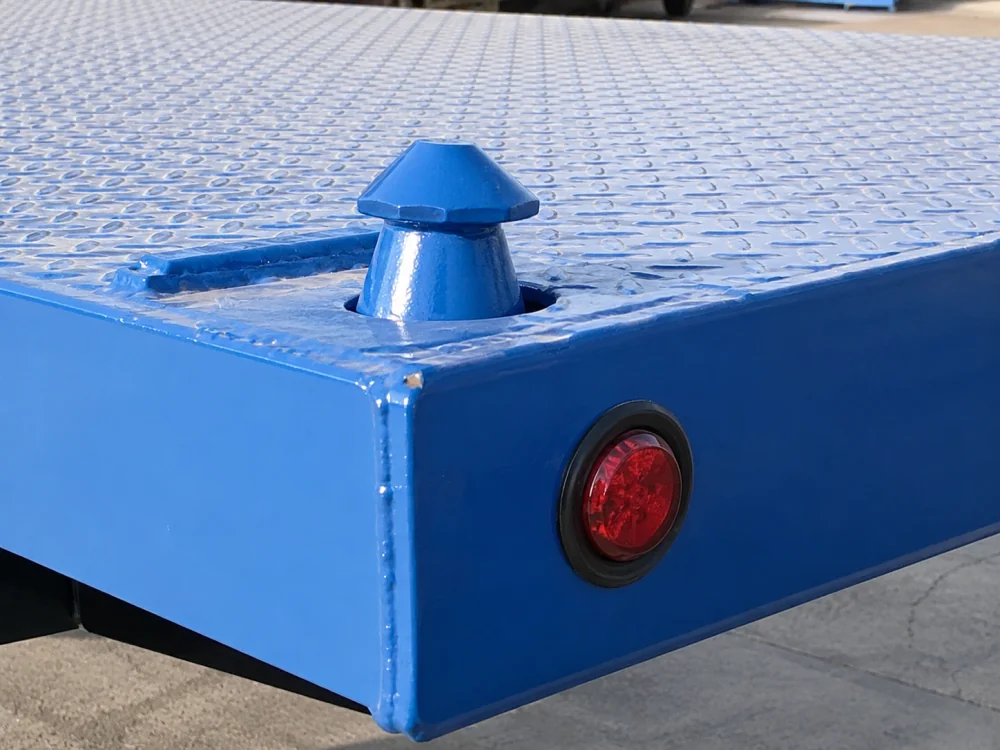 3 axle blue container flatbed semi trailer 3