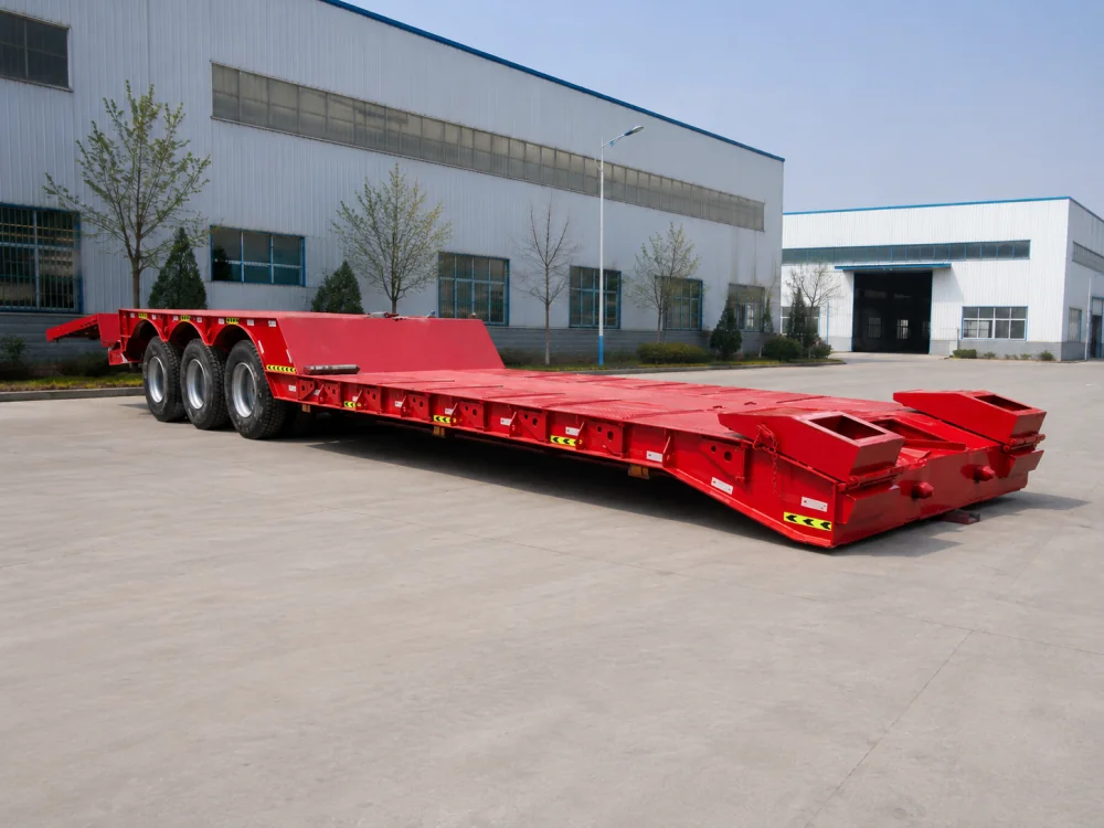3-axle-red-low-bed-semi-trailer-hydraulic-power-unit