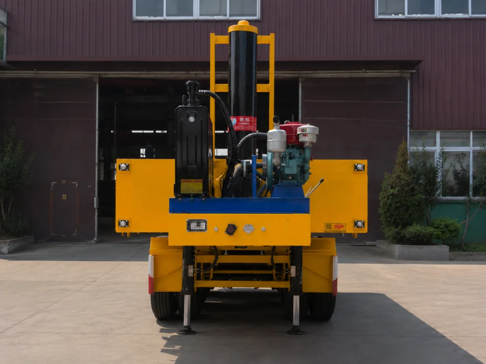 3 Axle Container Flatbed Rear Dump Semi Trailer