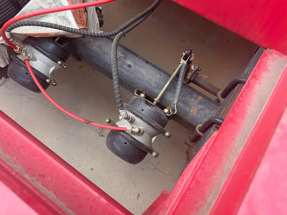 6 Axle Red Side Tipping Hydraulic Full Trailer 7